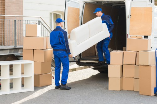 Protective handling of furniture during a local relocation in Chiswick
