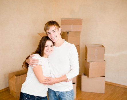 Removal van prepared for a residential move in Chiswick