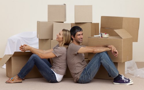 Removal van and moving equipment for a man with a van service