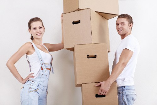 Residential furniture removal in a Chiswick flat with careful lifting