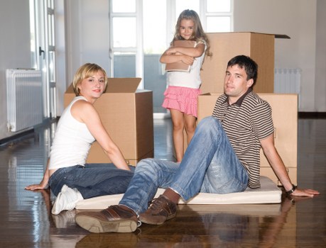 Furniture dismantling and packing during office removals in Chiswick